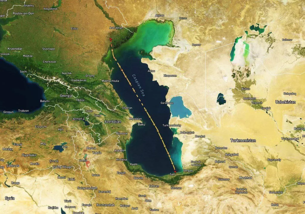 Sky News публикует спутниковое фото российского судна Port Olya 3 и утверждает, что оно доставило 220 баллистических ракет из Ирана