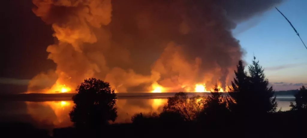 Об атаке БЛА ВСУ по военным складам в Торопце