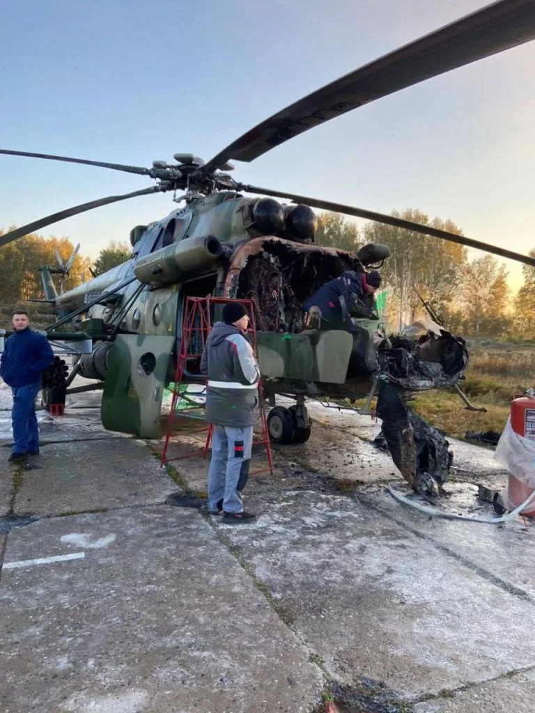 В Омске двое малолеток проникли на авиабазу и сожгли вертолёт по заданию с Украины