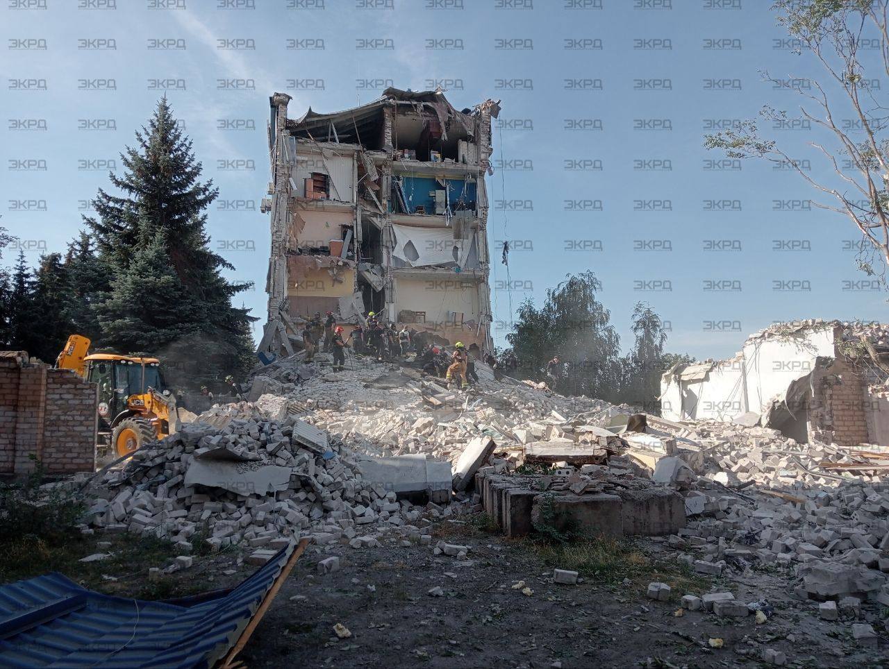 Кривой Рог. Кадры последствий удара