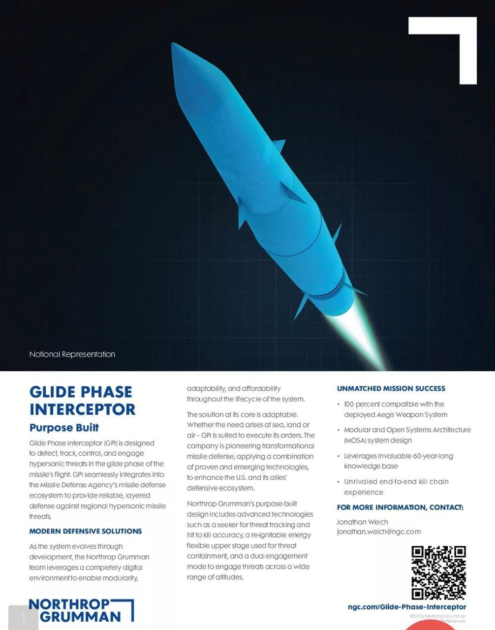 Американская корпорация Northrop Grumman сообщает о создании системы противодействия гиперзвуковым средствам поражения