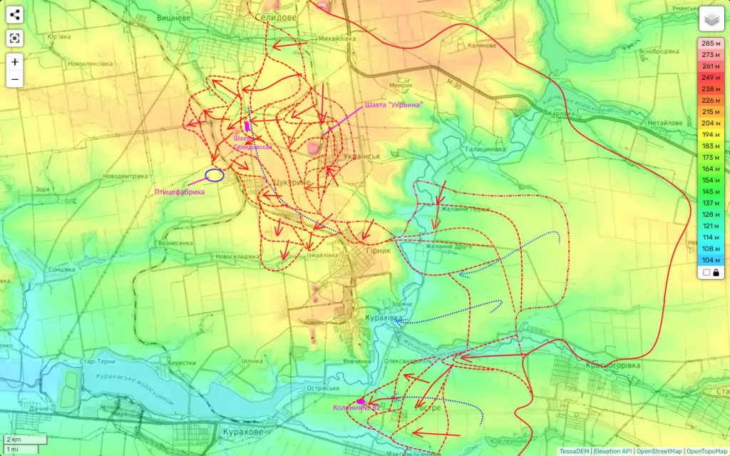 Юрий Подоляка: Селидовско-Кураховское на утро 03.10.24