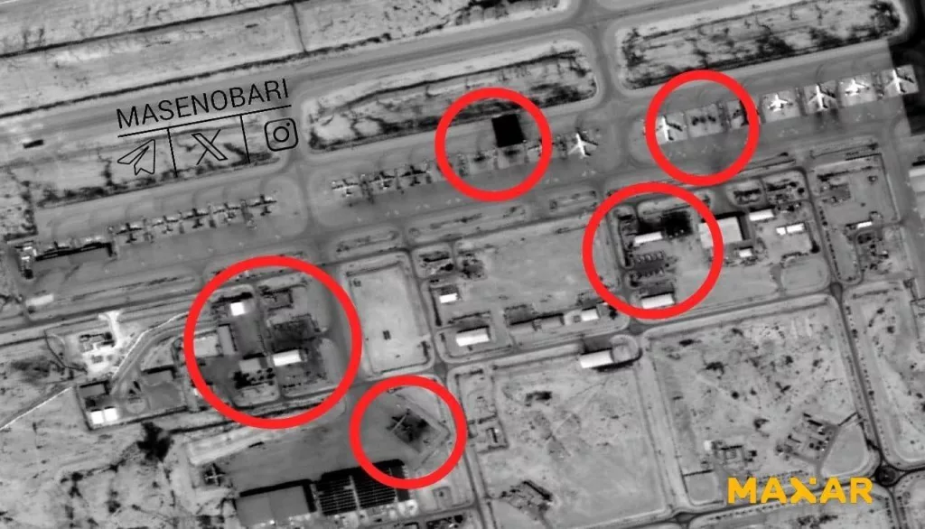 Опубликованы новые спутниковые снимки поражённой израильской базы Неватим