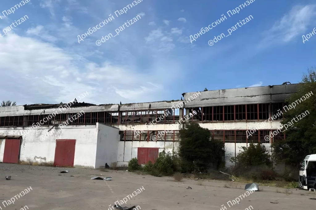 Уничтожение пункта хранения вооружения в Краматорске