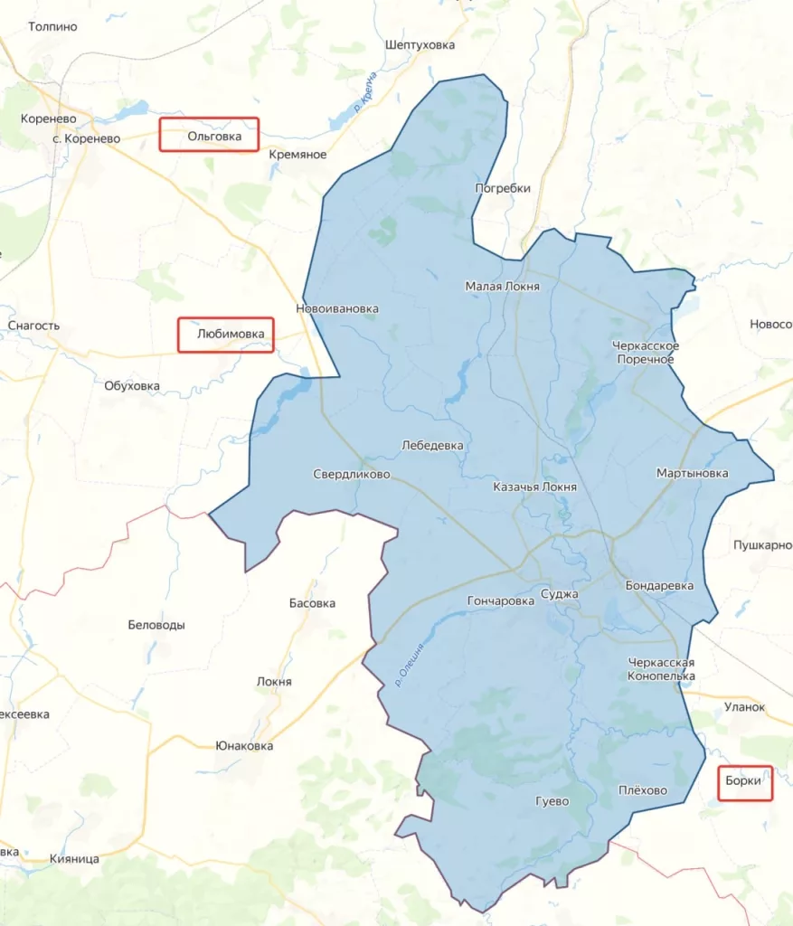 Курская область: Карты линии боевого соприкосновения от наших ресурсов и каналов противника