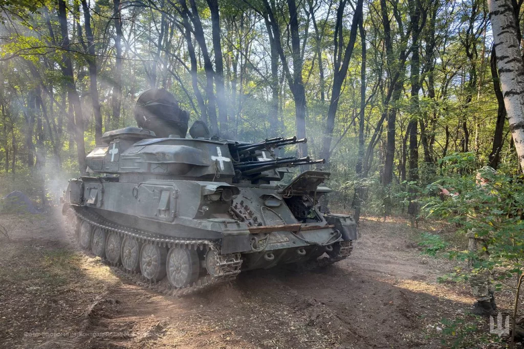 Зенитная самоходная установка ЗСУ-23-4 «Шилка» на вооружении 36 ОБрМП ВСУ