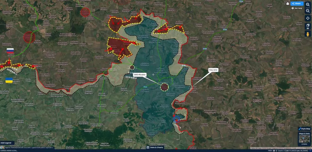 Российское контрнаступление в Курской области продолжается