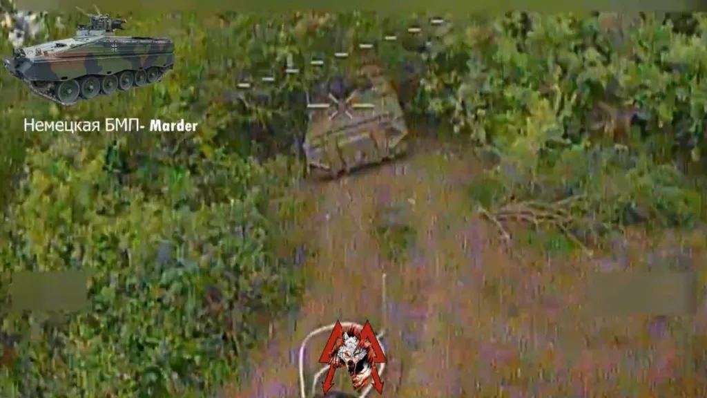 Уничтожение FPV-дронами ОРБ «Спарта» украинской бронетехники в лице БМП Marder 1A3, бронетранспортёров M113 и танков Т-64БВ в Торецке