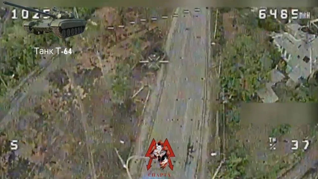 Уничтожение FPV-дронами ОРБ «Спарта» украинской бронетехники в лице БМП Marder 1A3, бронетранспортёров M113 и танков Т-64БВ в Торецке