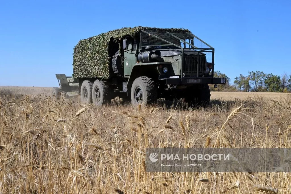 Боевая подготовка артиллеристов Центрального военного округа в ЛНР