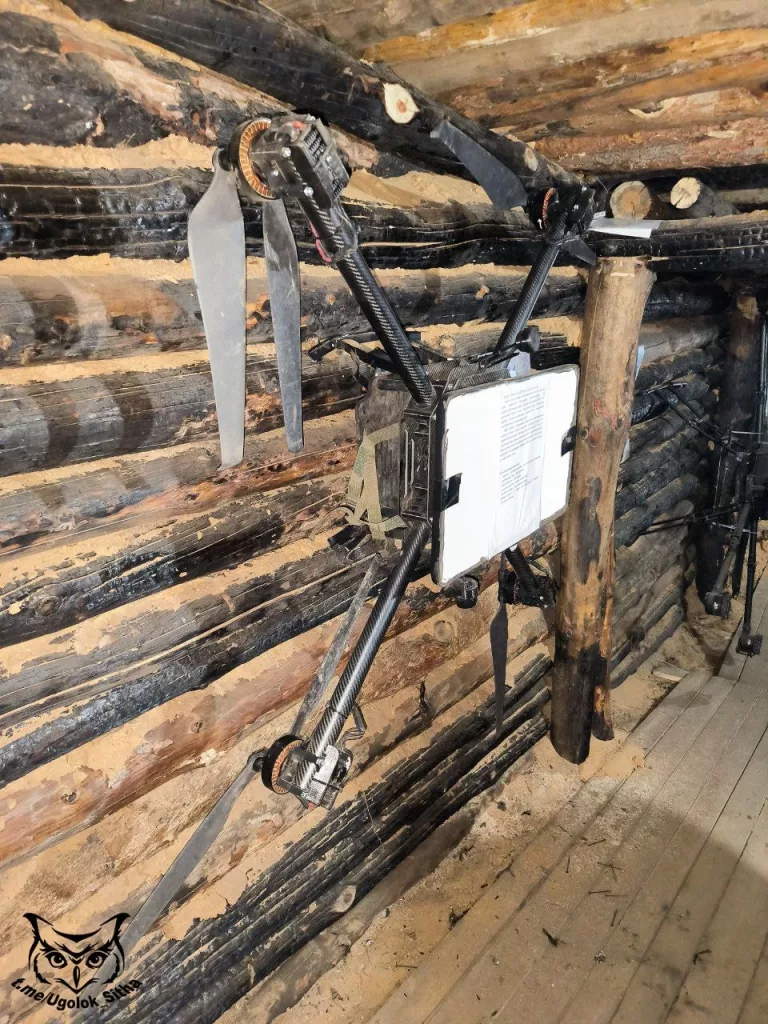 Подземный музей вражеских трофеев одного из подразделений в зоне СВО