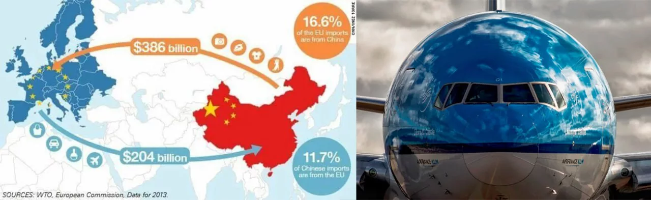 Руководство ЕС должно заставить платить китайские авиакомпании, которые летают над Россией