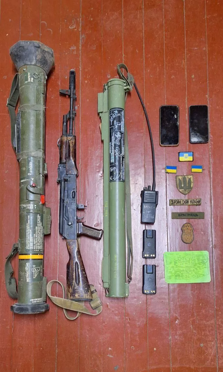 Трофеи, захваченные штурмовиками группировки "Восток" ВС РФ из Бурятии в районе Угледара