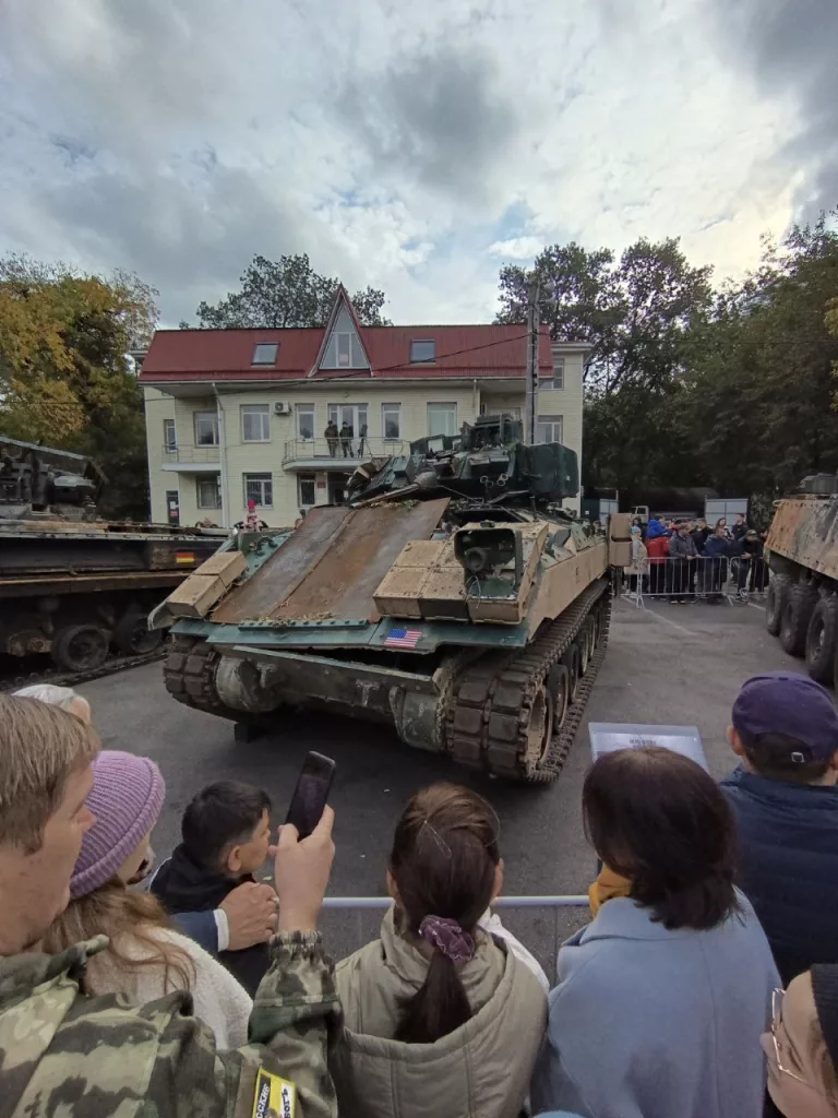 Выставка трофейной боевой техники ВСУ в Краснодаре