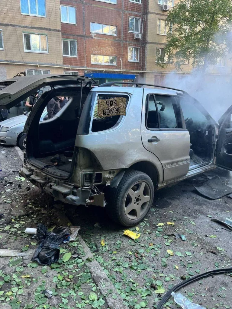 В Краматорске утром взорвали автомобиль начальника боевой подготовки одной из бригад ВСУ
