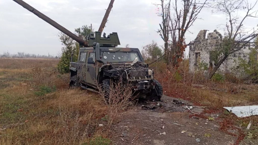 Уничтоженные HMMWV и Iveco LMV ВСУ на Кураховском  направлении, где продолжает наступление российская армия
