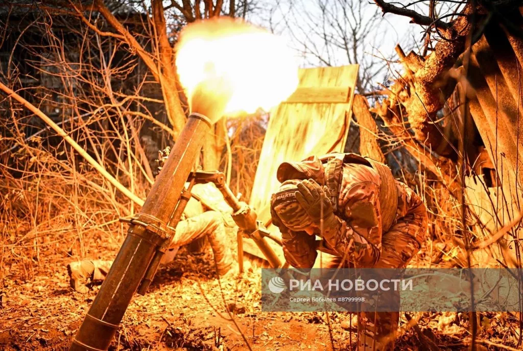 Боевая работа артиллеристов отдельного батальона специального назначения «АрБат» Добровольческого корпуса в Курском приграничье