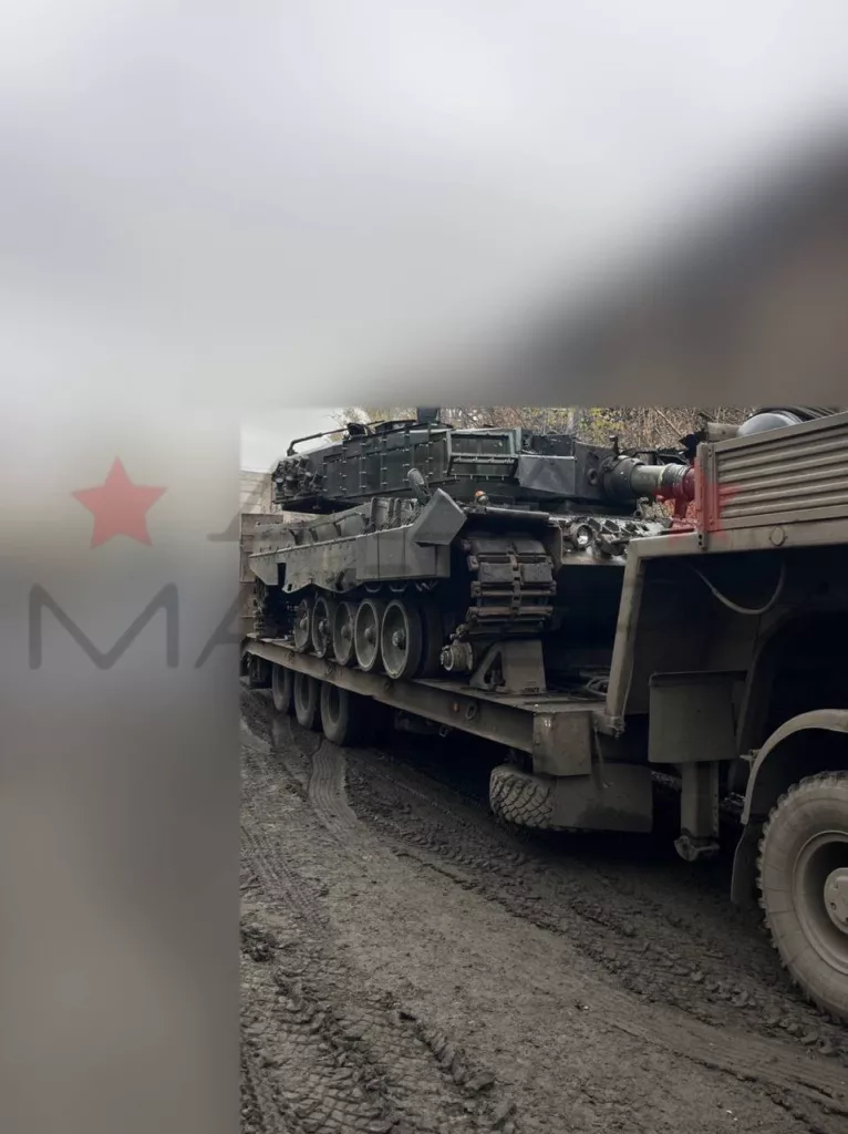 Очередной немецкий "Леопард" пополнил трофейный фонд наших войск