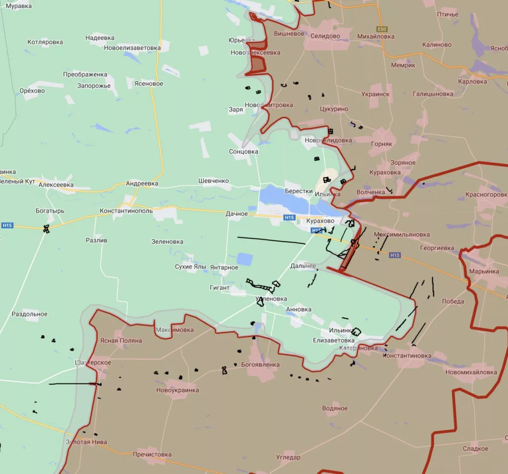ВС России действуют в восточной части Курахово