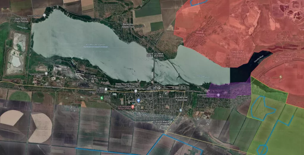 Судя по всему, российские войска дошли практически до середины Курахово