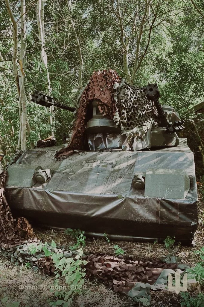 Качественный макет немецкой ЗСУ Gepard на вооружении 70-го отдельного полка поддержки ВСУ