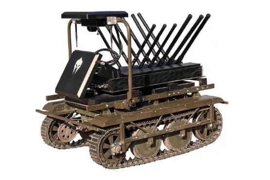 В Одессу на испытания привезли дистанционно управляемую наземную платформу с многодиапазонной системой радиоэлектронной борьбы Берсерк