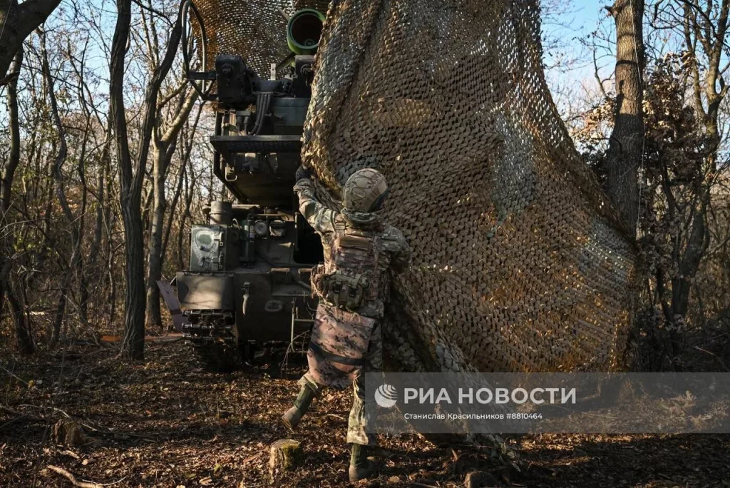 Боевое дежурство расчета ЗРК 9К317 «Бук-М2» группировки войск «Центр» на Красноармейском направлении