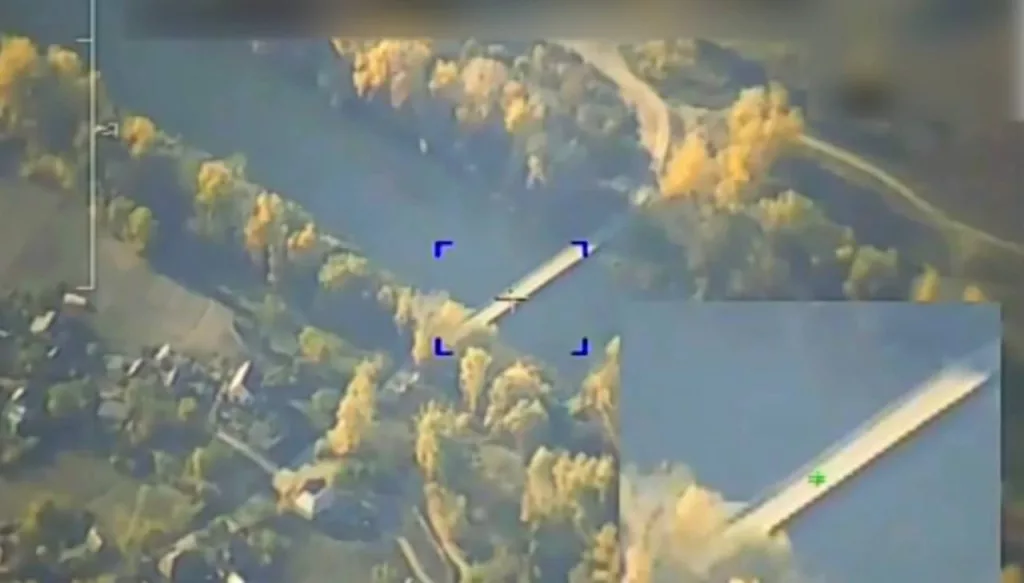 Попытка поражения ракетой Х-38 переправы через реку Северский Донец в районе села Закотное на Северском направлении
