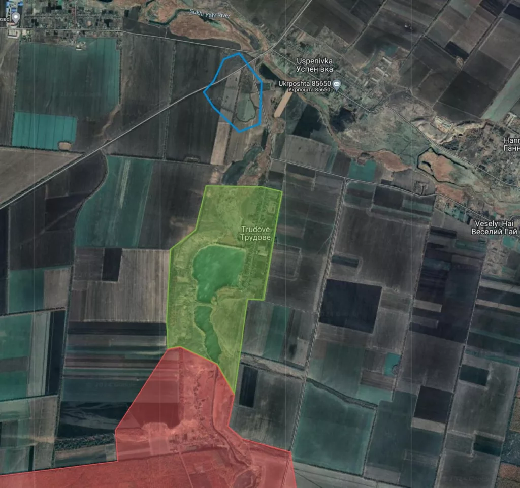 Судя по всему, российские войска на полпути к Курахову с юга