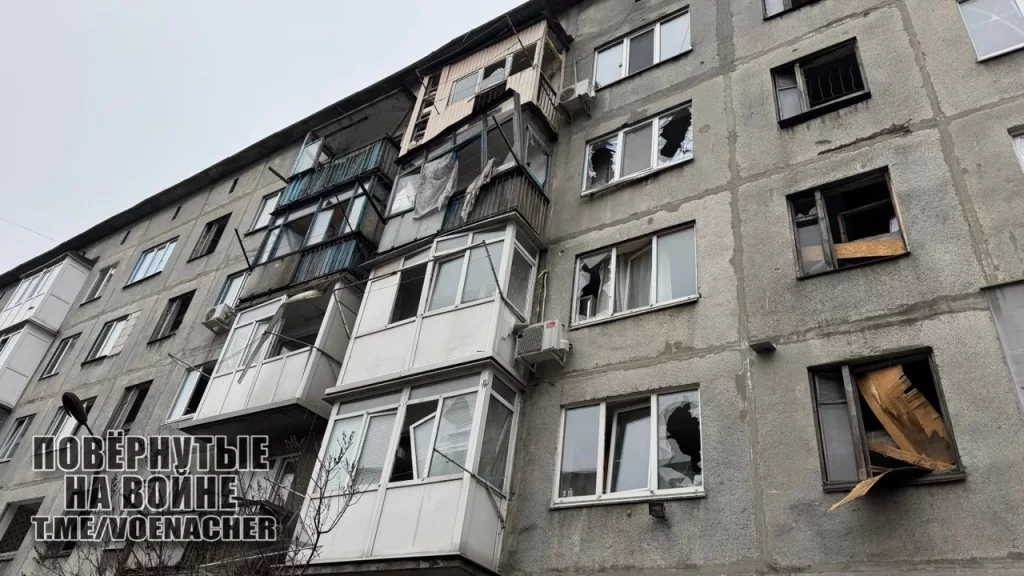 Кадры из освобождённого города Селидово за который сражались воины ЦВО