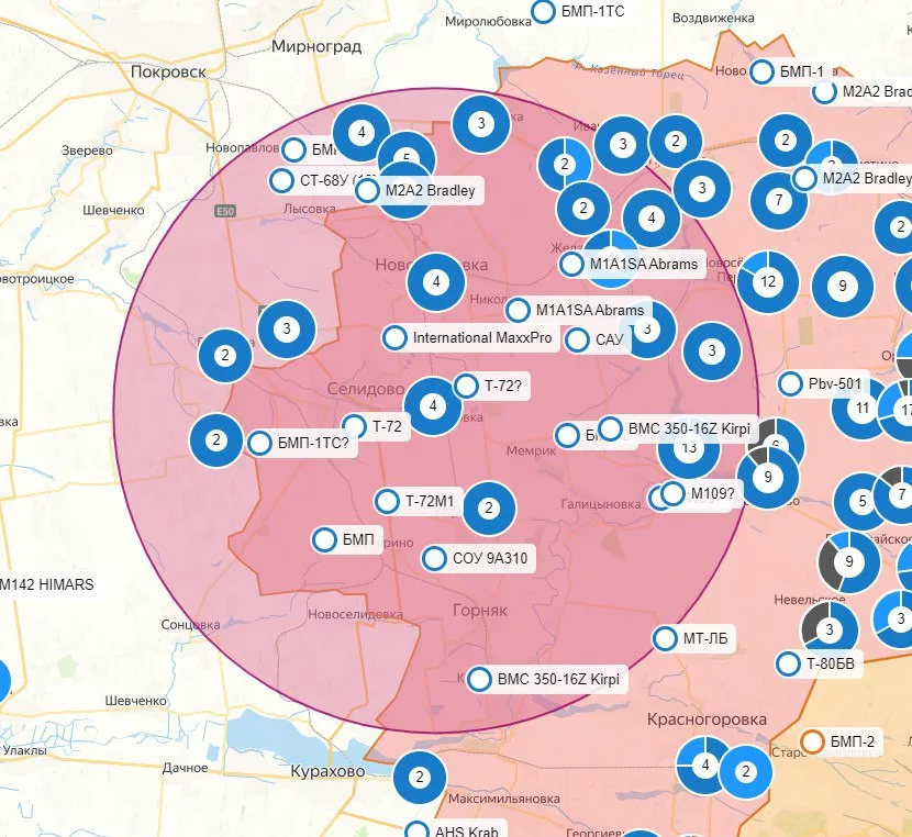 Что касается голословного заявления о том, что "ВСУ экономит западную технику" на Покровском направлении - обратимся к фактам