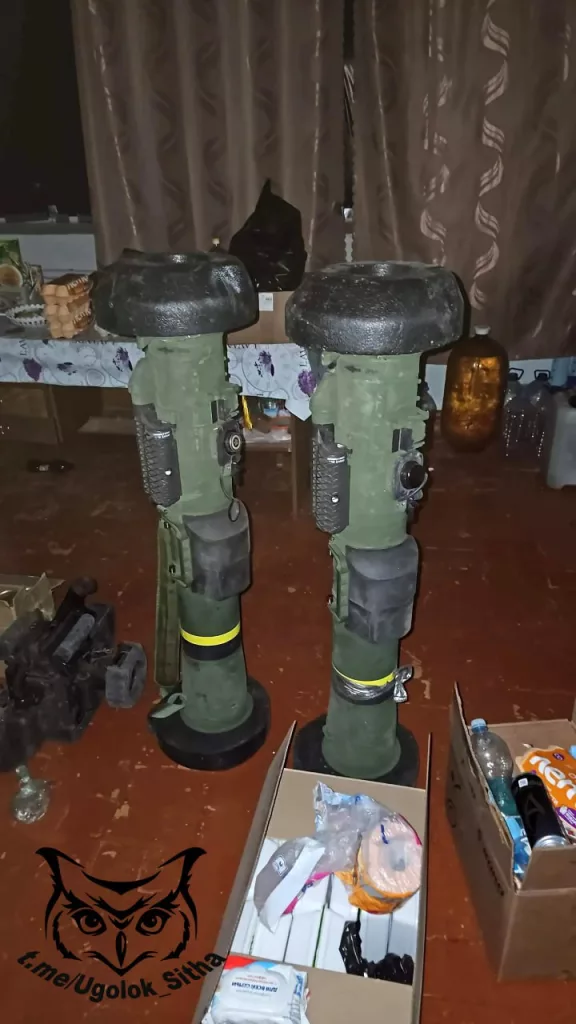 Курская область. Трофеи и прочий хлам, брошенный украинскими боевиками.