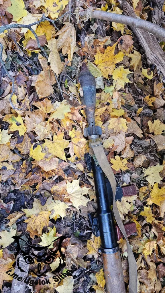 Курская область. Трофеи и прочий хлам, брошенный украинскими боевиками.