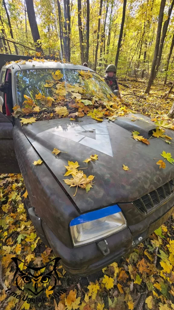 Курская область. Трофеи и прочий хлам, брошенный украинскими боевиками.