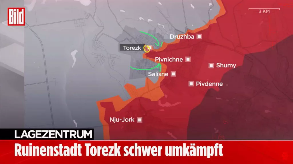 ВСУ не смогли выбить россиян из центра Торецка, — немецкий аналитик