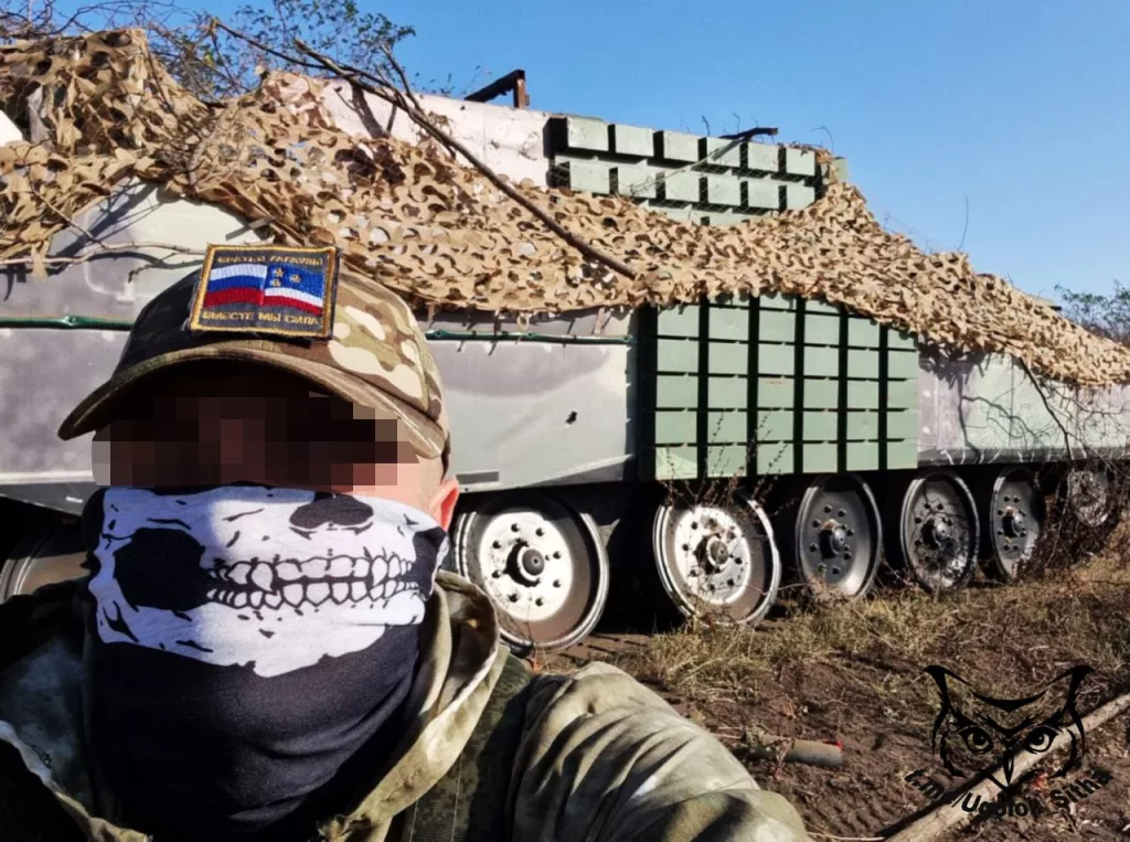 Качественный макет танка Leopard 2A4 попал в руки российских бойцов