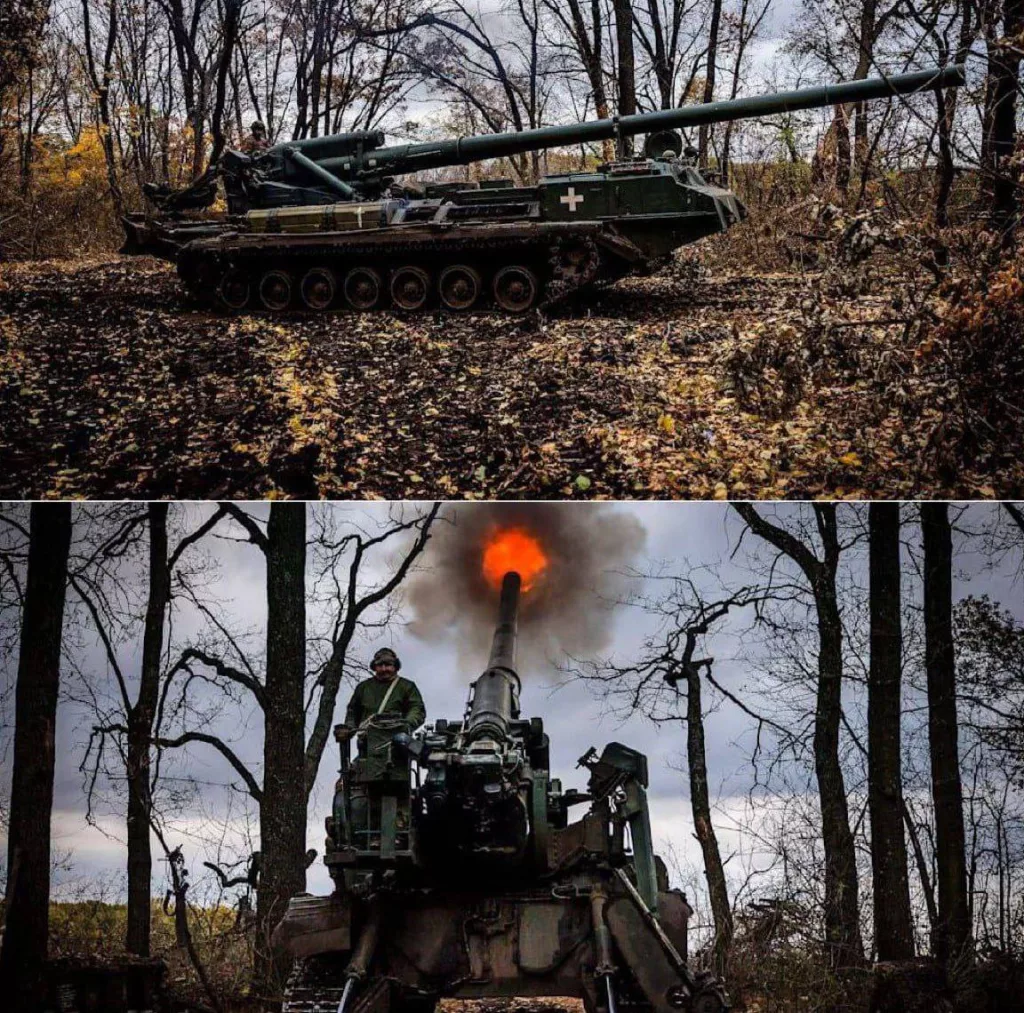 Кадры работы довольно редкой 203-мм САУ 2C7 «Пион» ВСУ в районе Торецка, где сейчас идут бои