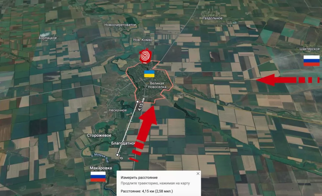 16 ноября Минобороны РФ сообщило, что российские войска взяли под контроль Ленинское и Макаровку в ДНР