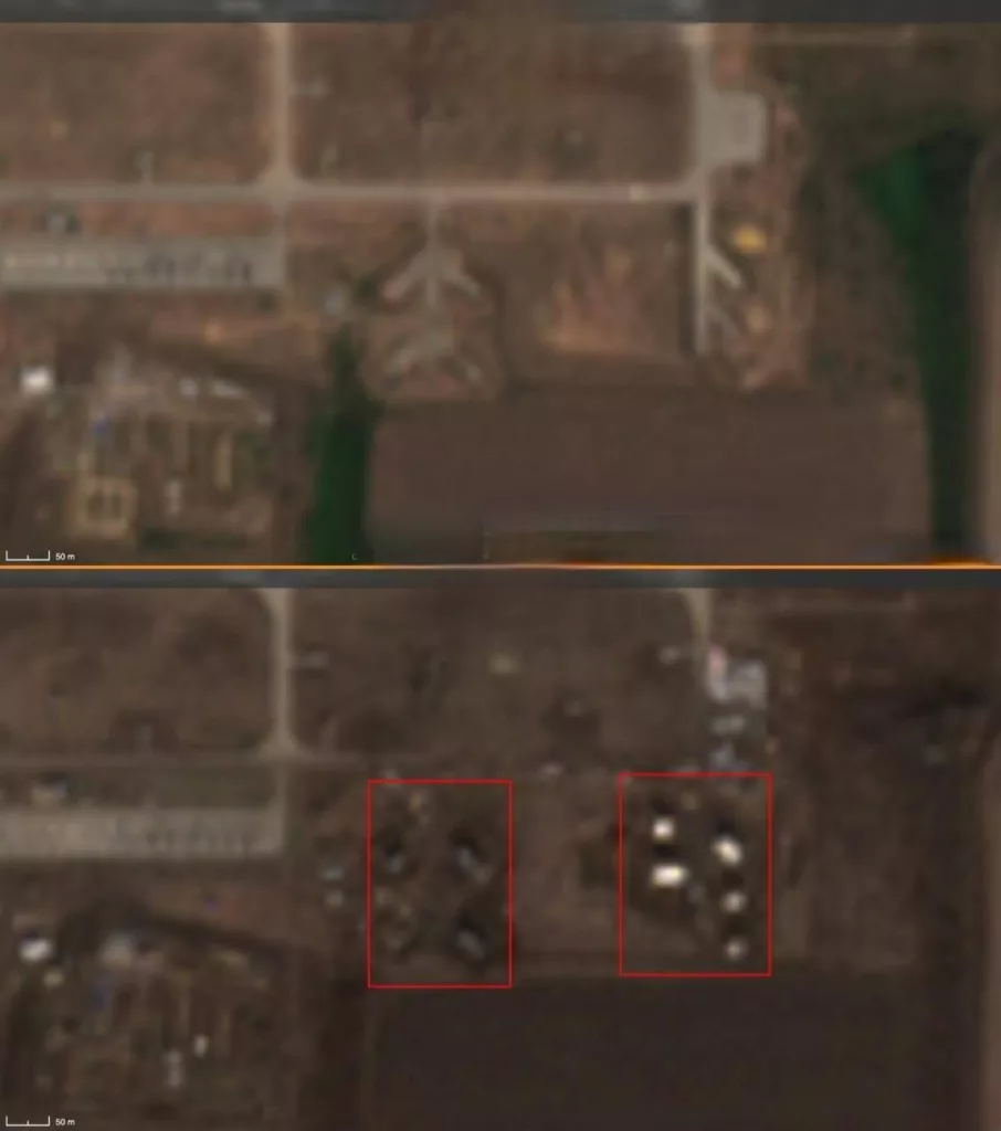 Массовое строительство железобетонных укрытий для авиации сразу на нескольких авиабазах ВКС России попало в кадр западных спутников