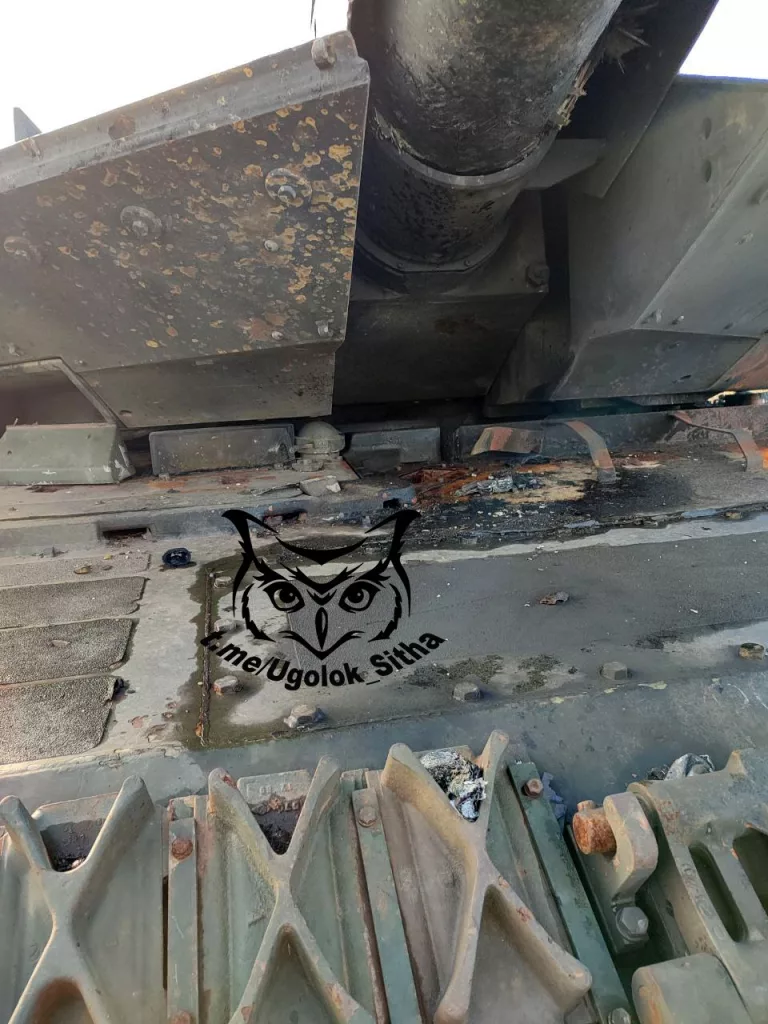 Подбитый немецкий танк Leopard 2A6 в Курской области