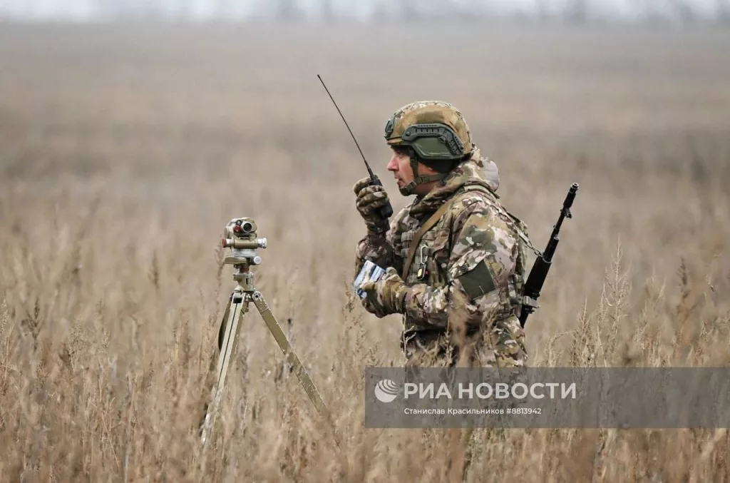 Боевая работа расчёта 203-мм самоходной пушки 2С7М «Малка» группировки войск «Центр» на Красноармейском направлении