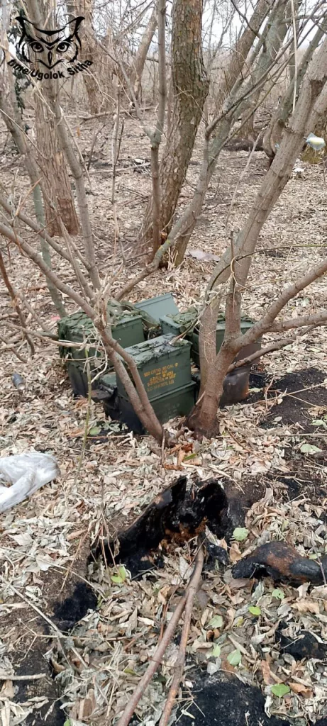 На захваченных вражеских позициях