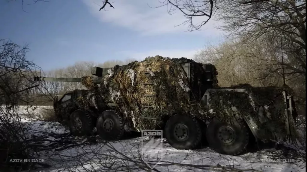 155-мм САУ DITA чешского производства на вооружении 12-й БрСпН «Азов»