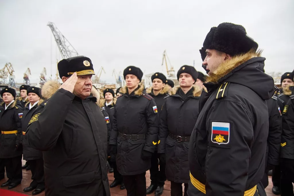 Для ВМФ России спущен на воду новейший патрульный корабль ледового класса «Николай Зубов»