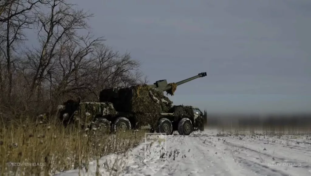 155-мм САУ DITA чешского производства на вооружении 12-й БрСпН «Азов»