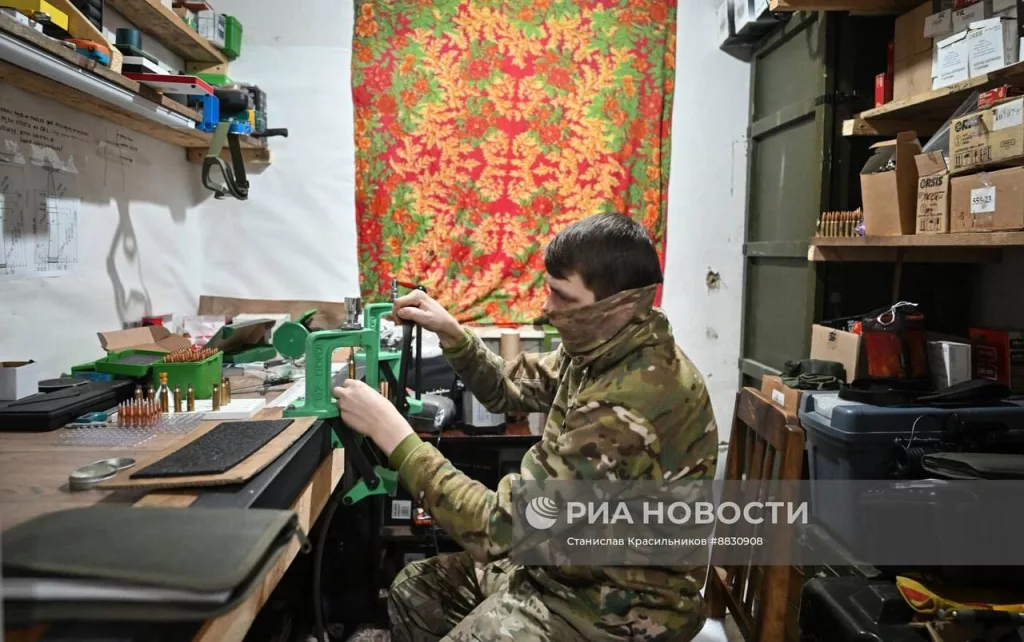 Снайперы отдельной бригады специального назначения группировки войск «Центр» на Красноармейском направлении