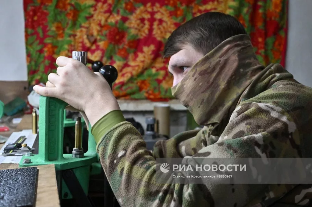 Снайперы отдельной бригады специального назначения группировки войск «Центр» на Красноармейском направлении
