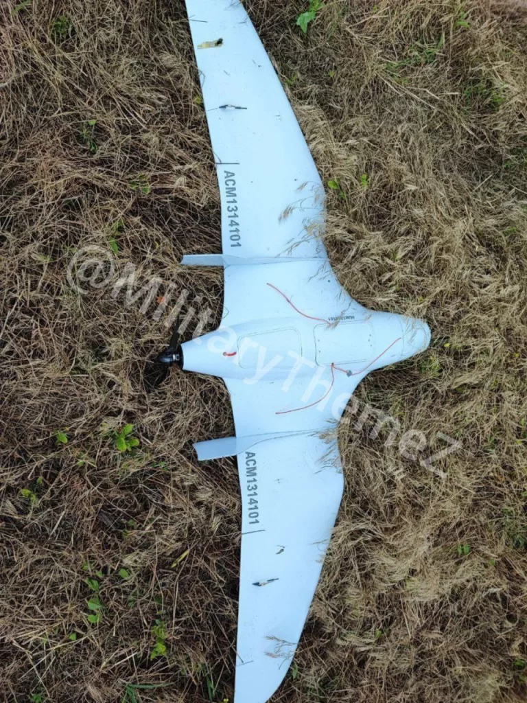 Сбитый БПЛА А1-СМ Фурия ВСУ где-то в зоне проведения СВО