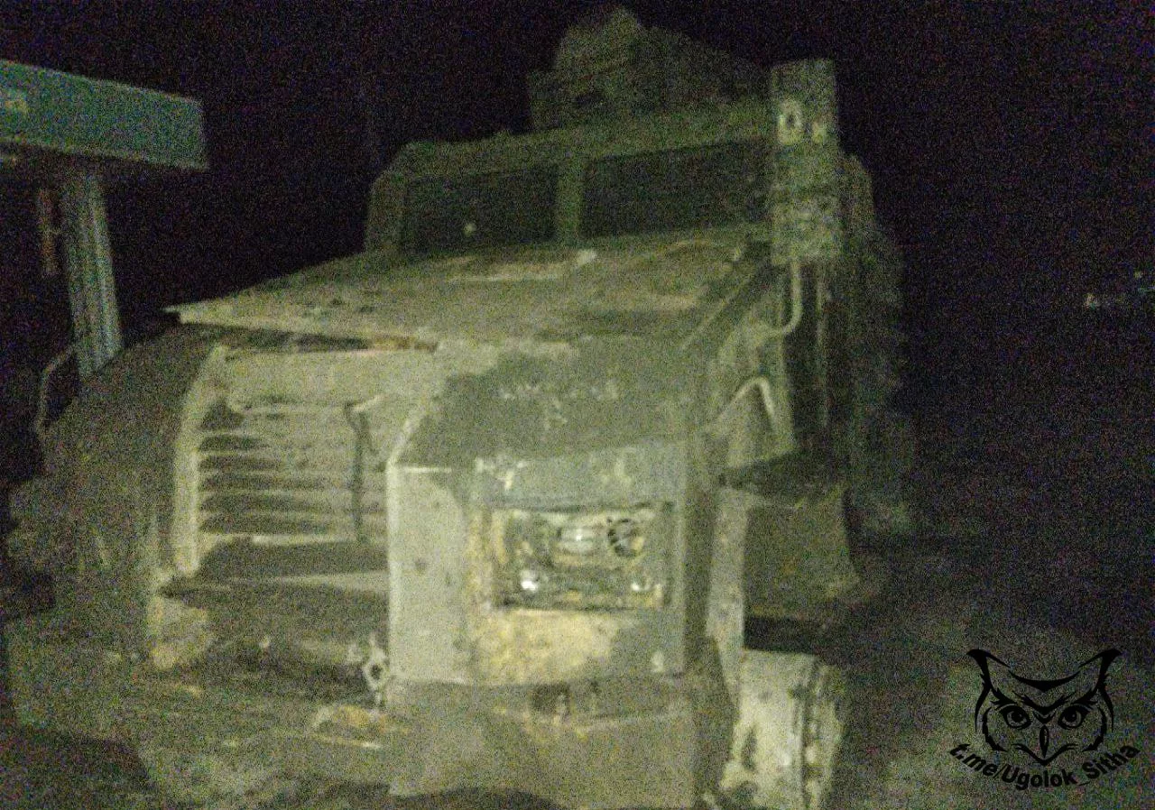 Эвакуация подбитого трофейного турецкого бронеавтомобиля BMC Kirpi на днях