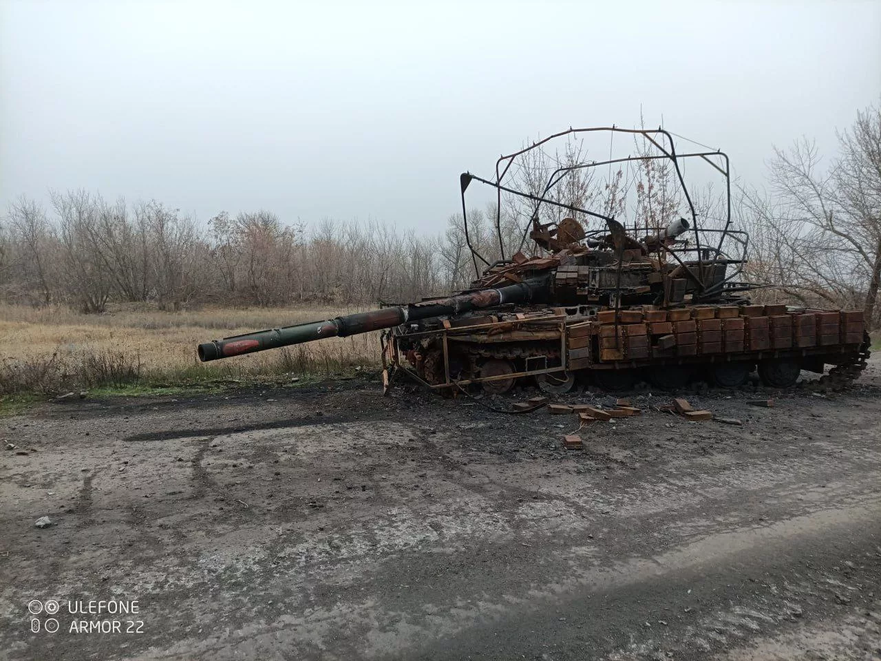 Уничтоженная бронетехника ВСУ возле сёл Шахтёрское и Новоукраинка на Кураховском направлении